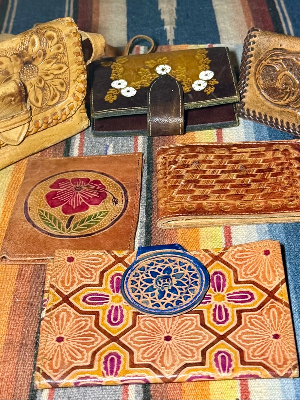 Handcrafted Multicolor Leather Wallets and Cardholders - Artisan Home Accents